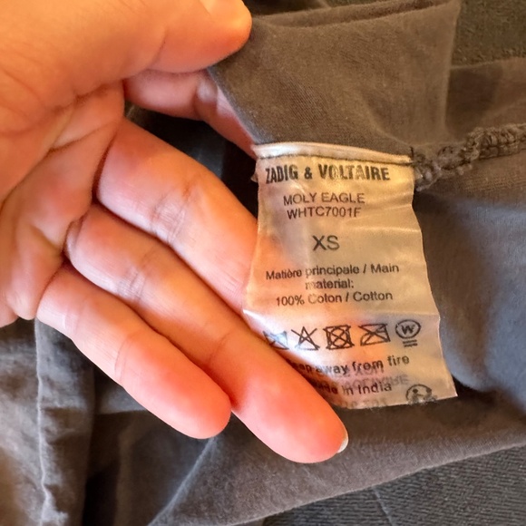 Zadig & Voltaire rhinestone embellished top - Picture 3 of 5